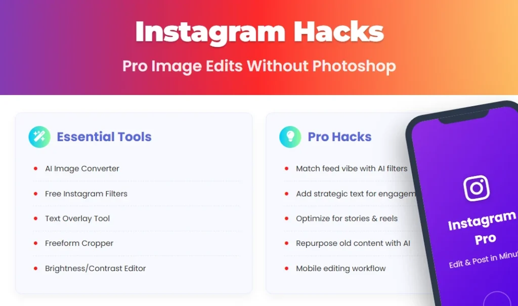 Instagram Photo Editing