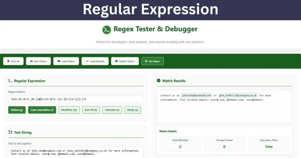 Regex Tester