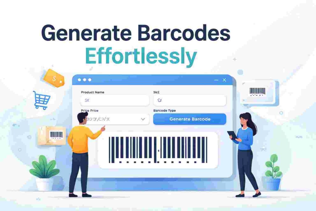 barcode generator with product details